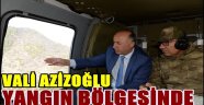  Vali Azizoğlu yangın bölgesinde