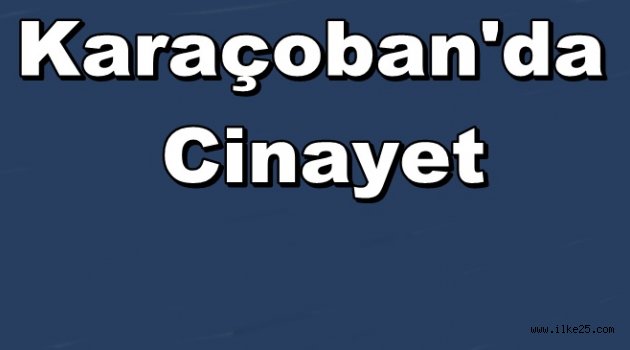 Karaçoban'da Cinayet!!! Tartışma Ölümle Sonuçlandı..