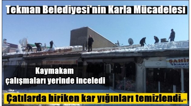 Tekman Belediyesi'nin Karla Mücadelesi