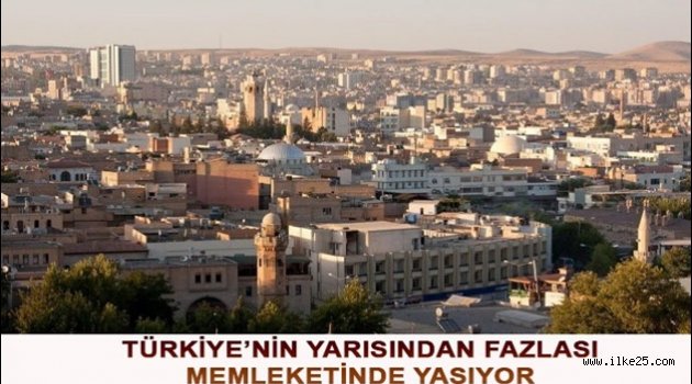 TÜRKİYE'NİN YARISINDAN FAZLASI MEMLEKETİNDE YAŞIYOR