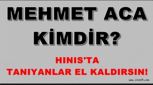 Hınıs'ta Tanıyanlar El Kaldırsın!!