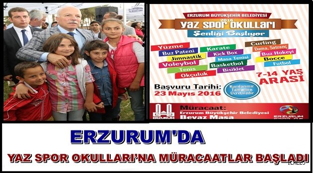 YAZ SPOR OKULLARI'NA MÜRACAATLAR BAŞLADI