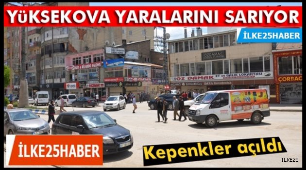 Yüksekova'da Hayat Normale Dönüyor