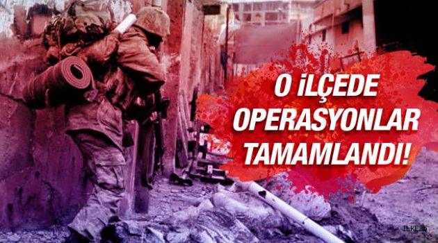 Yüksekova'da operasyonlar tamamlandı!